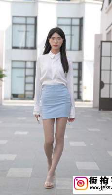 4K-[不吃鸡蛋] 蓝色制服美女 套图[17.6G]